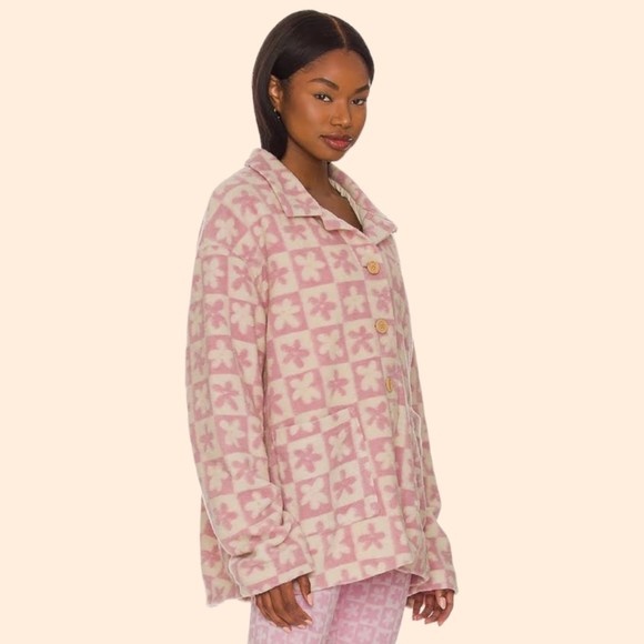 Beach Riot Pink Floral Skye Jacket - Picture 1 of 5